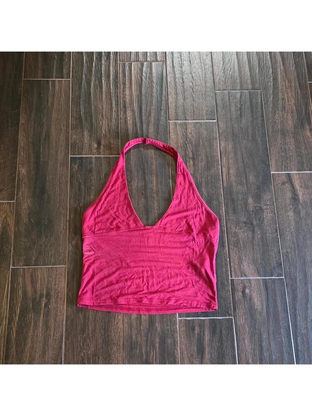 SHEIN Women's Red Crop-top